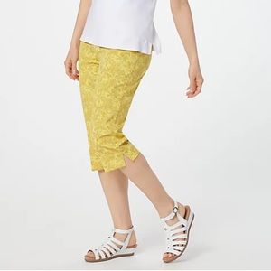 Isaac Mizrahi Live!_Regular 24/7 Stretch Printed Pedal Pushers, Plus Petite 26